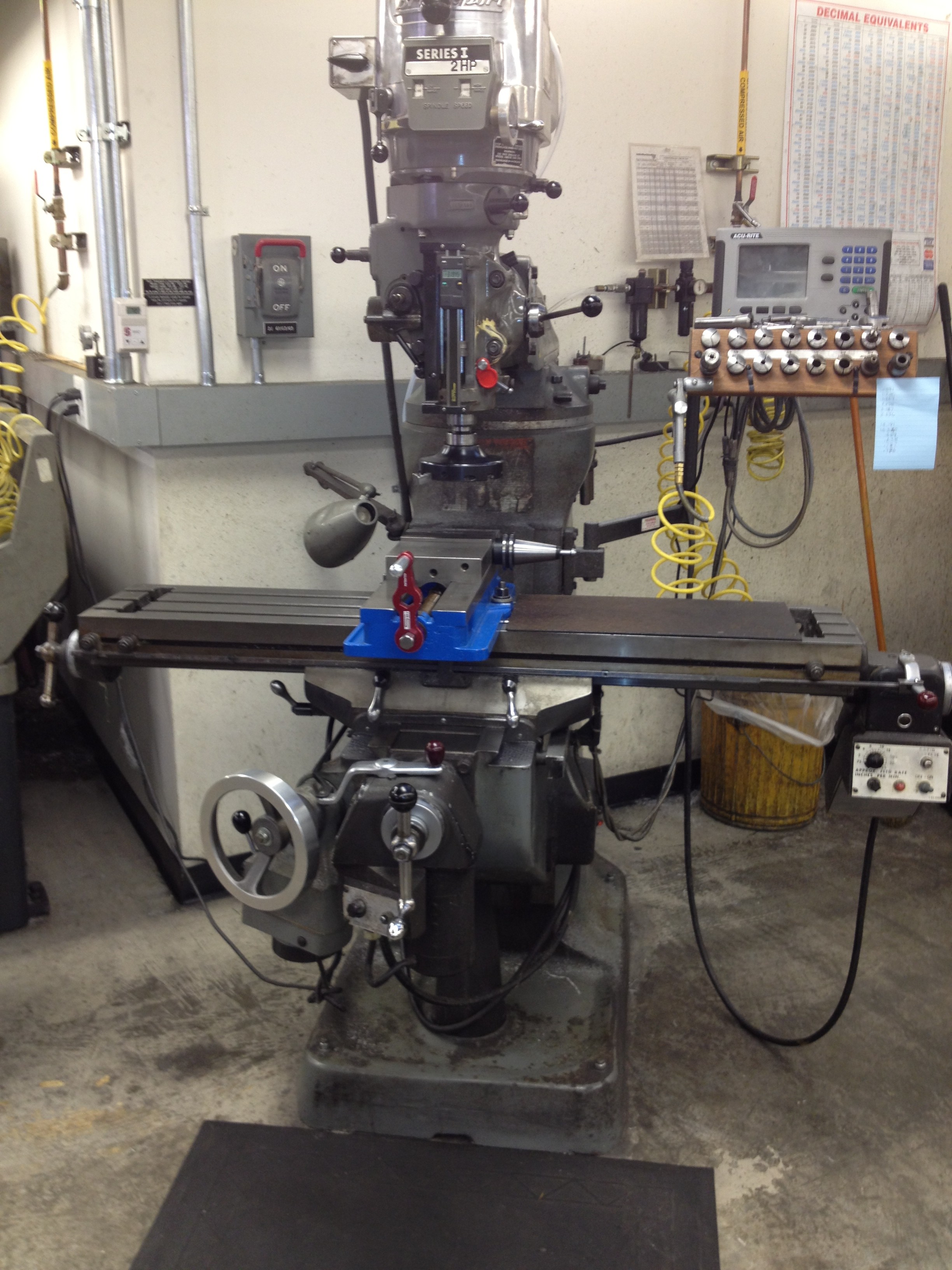 Main shop Bridgeport milling machine