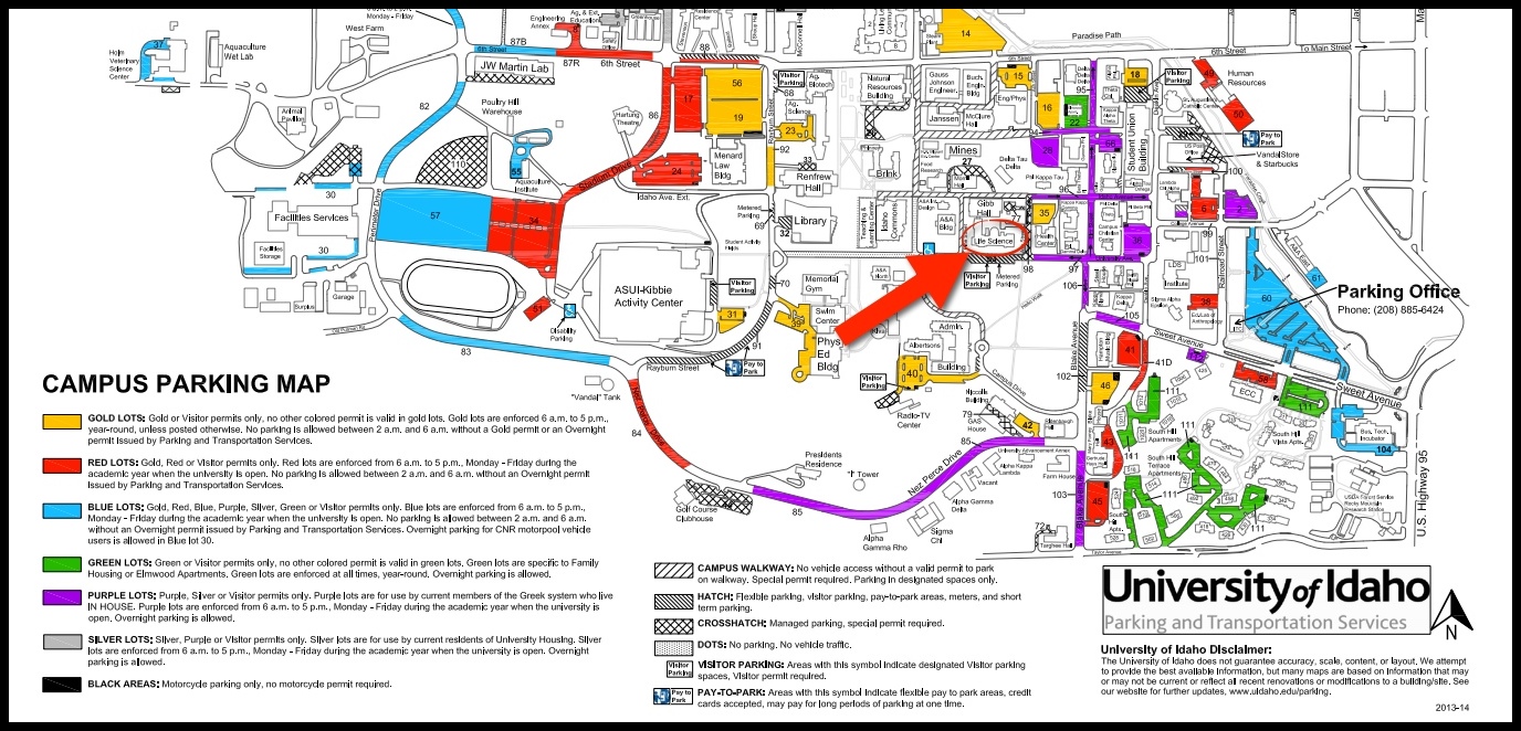 University Of Idaho Campus Map Map