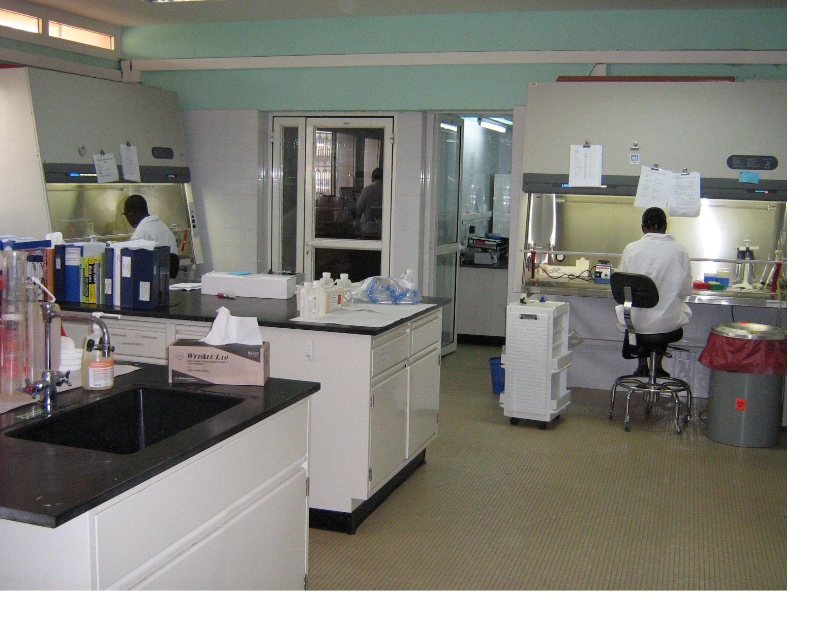 Lab interior with space