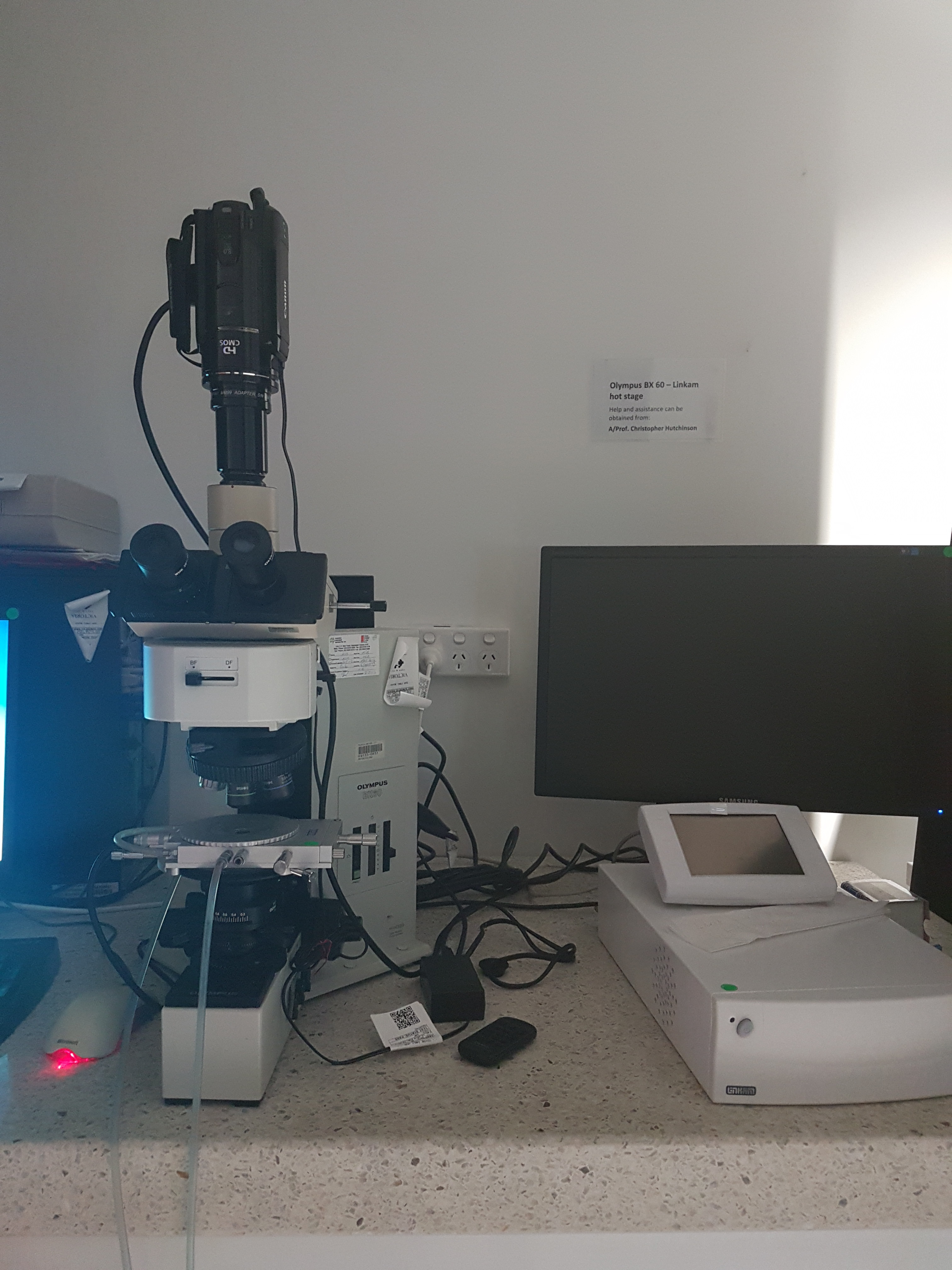 82 - 289 - Optical Microscope_Olympus BX60 with Linkam Hot Stage